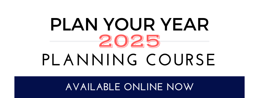 Plan your year online business course